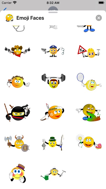 Emoji Faces Sticker Pack screenshot-8