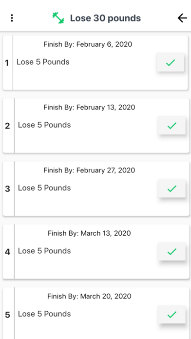 Dream Check - Goal Tracking screenshot 2