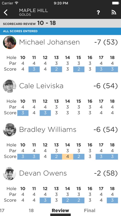 UDisc Live - Scorekeeper App