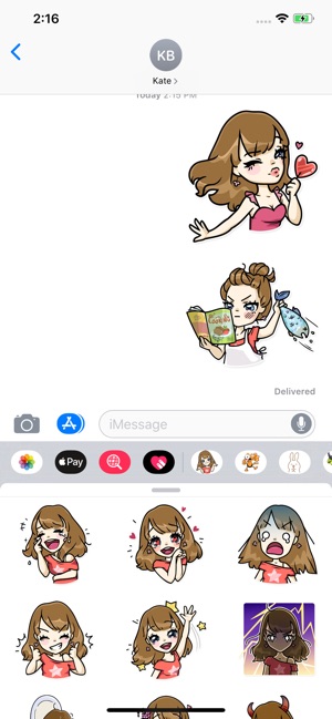 Simple Girl Sticker Pack(圖3)-速報App