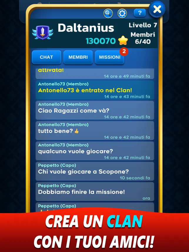 Screenshot 3 Scopa Online - Gioco di carte iphone