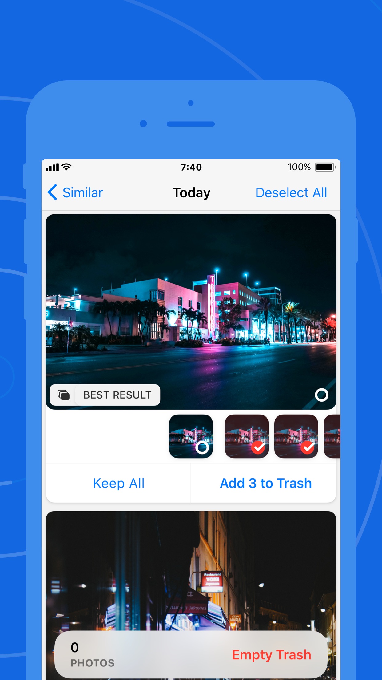 Screenshot do app Gemini Photos