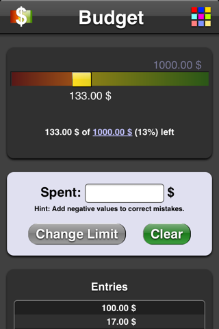 Budget App - náhled