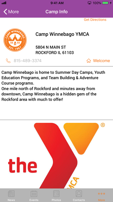 Camp Winnebago YMCA screenshot 2