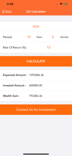 SIP Calculator App