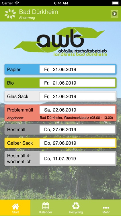 AWB Bad Dürkheim Abfall-App