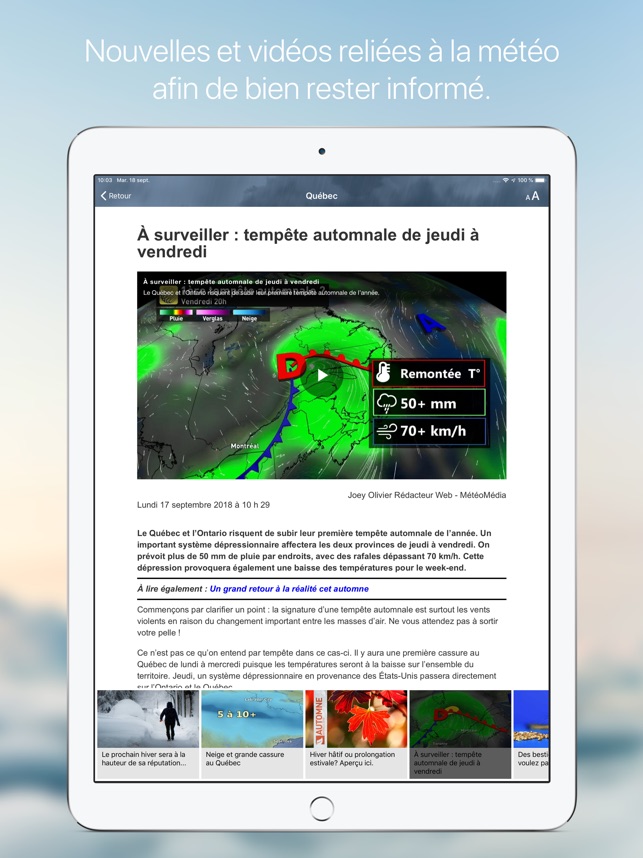 TÉLÉCHARGER METEOMEDIA IPAD GRATUITEMENT