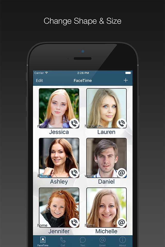 FaceDial PRO Photo Dialer screenshot 2