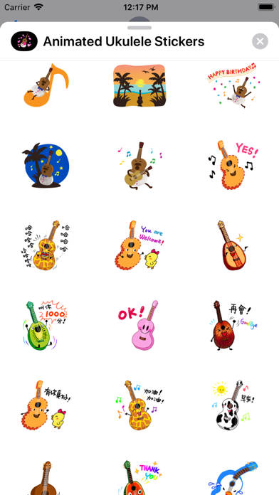 Animated Ukulele Stickers screenshot 4