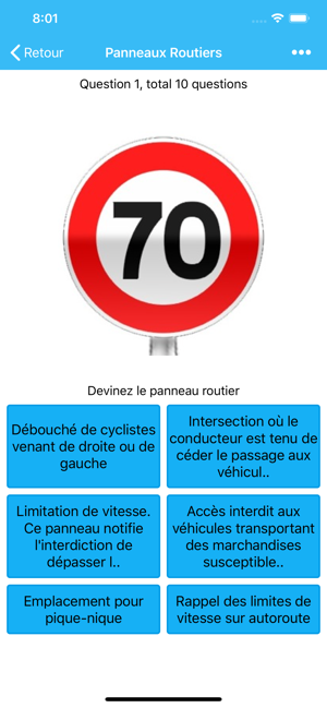 Signalisation Routière – Quiz