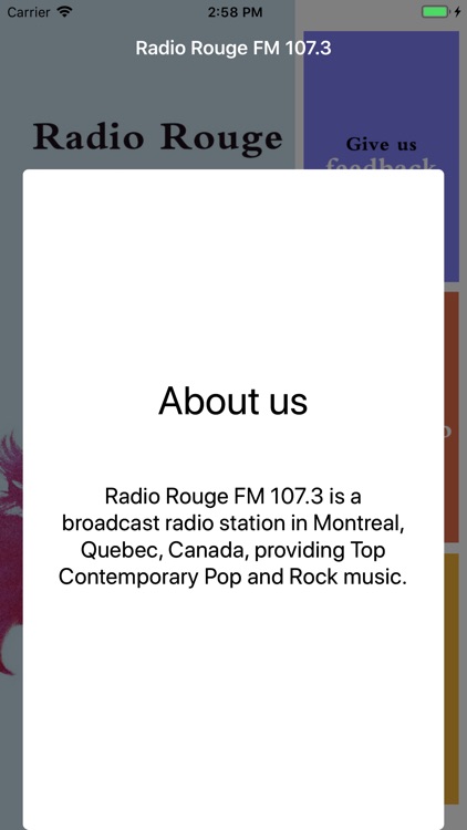 Radio Rouge FM 107.3 screenshot-3