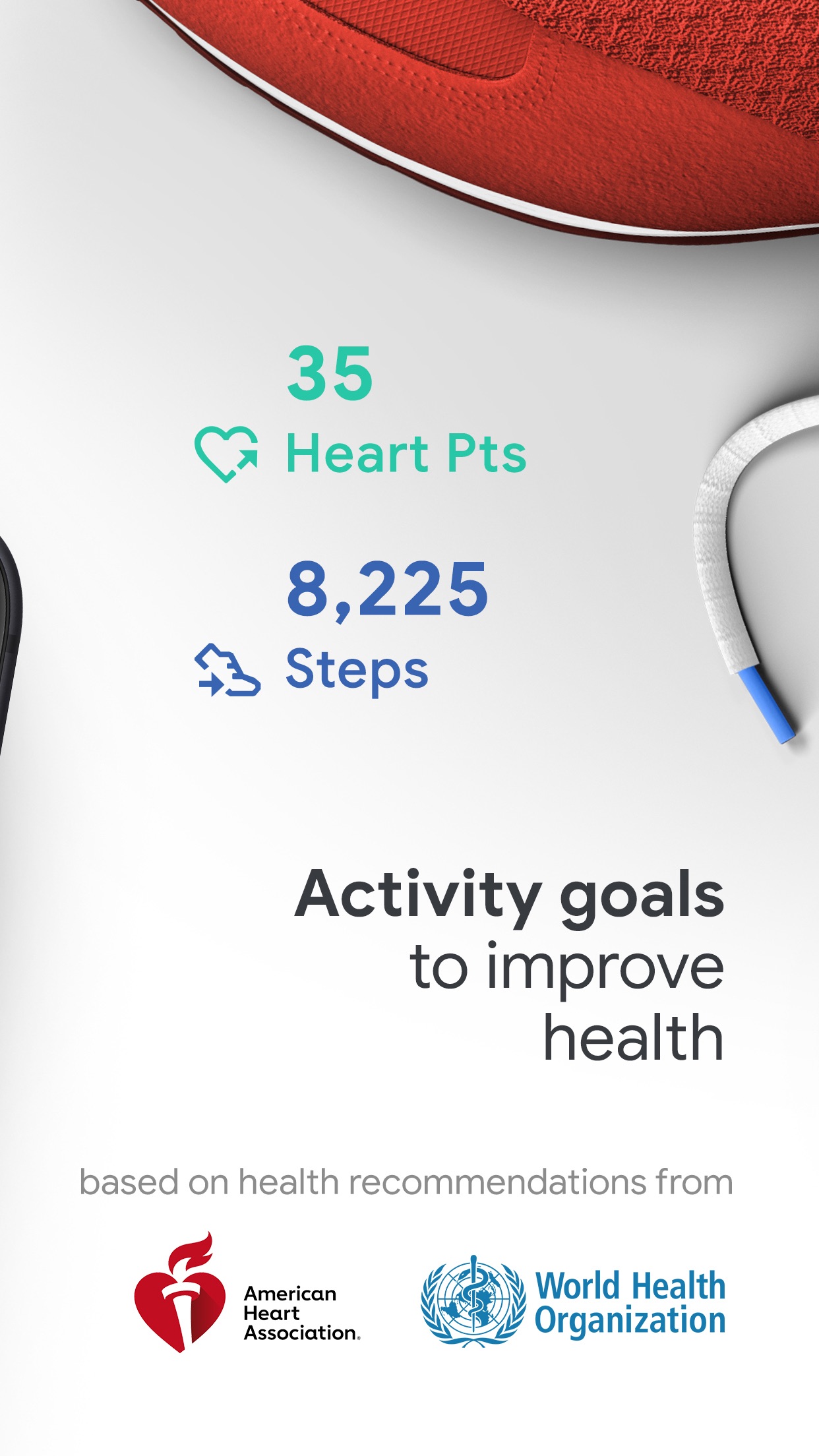 Screenshot do app Google Fit: monitor fitness