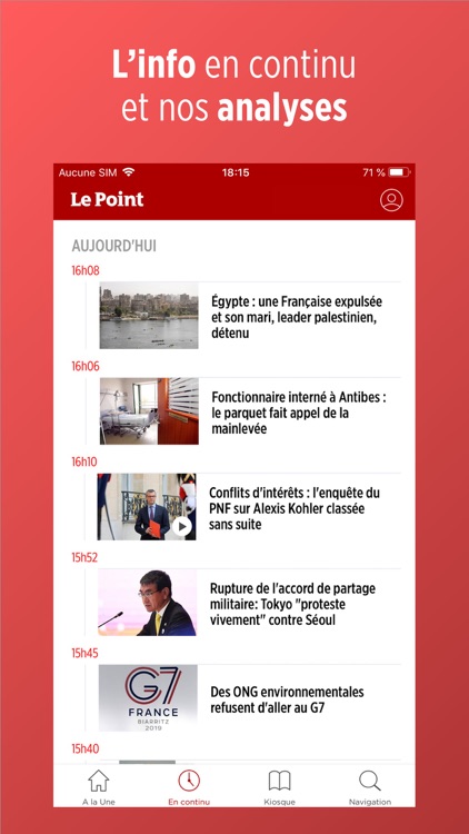 Le Point journal et actualités