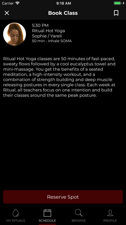 Ritual Hot Yoga Mobile