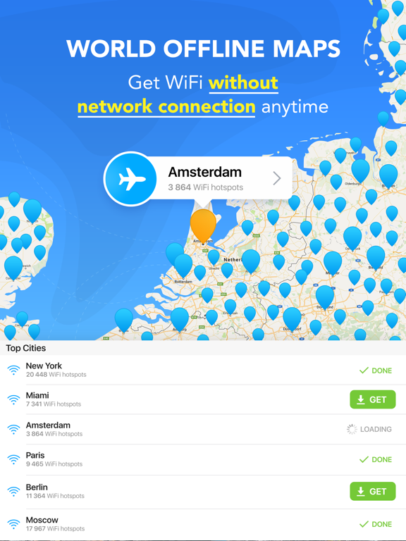 WiFi Map Pro - Passwords for free Wi-Fi. Good alternative for roaming screenshot