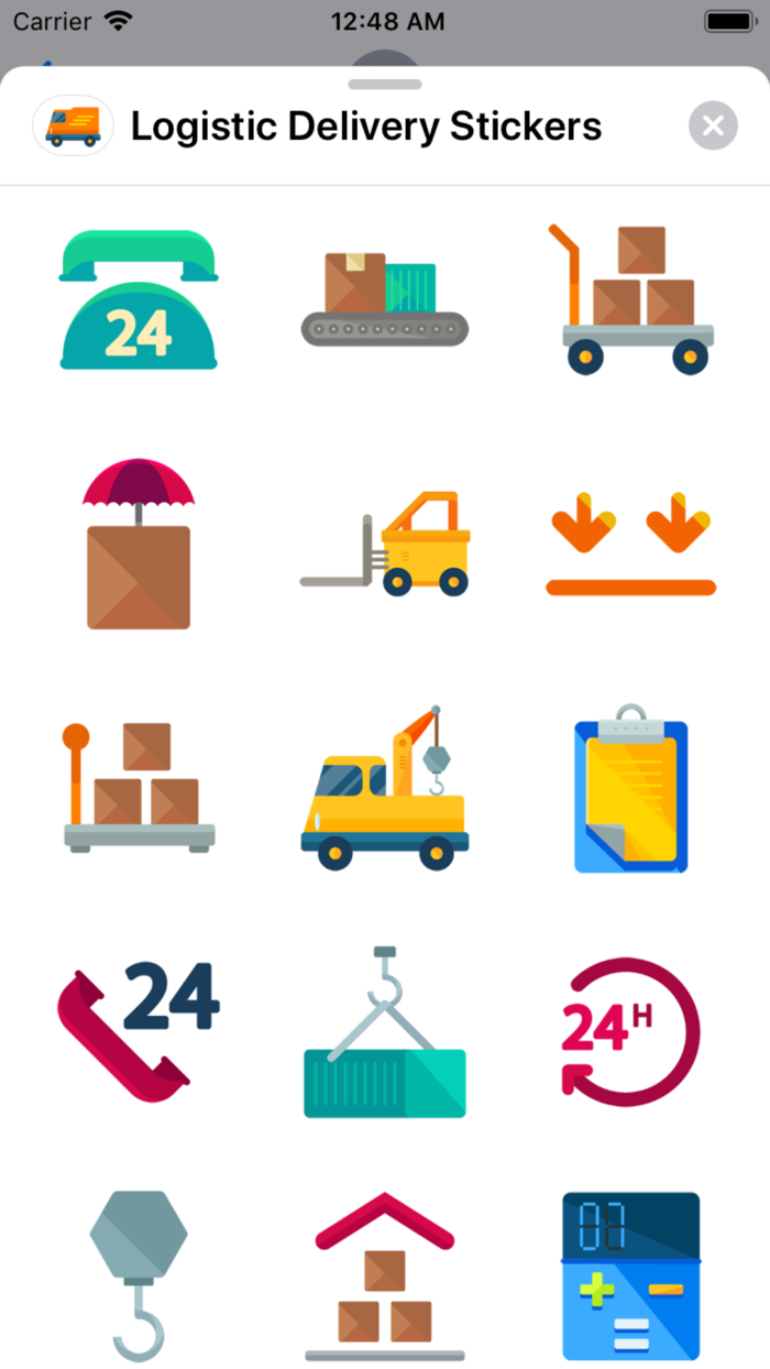 Logistic Delivery Stickers