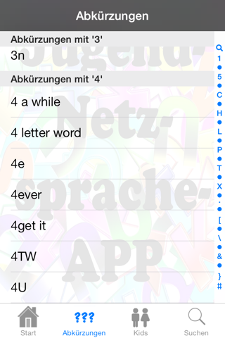 Jugend-Netzsprache-App screenshot 2