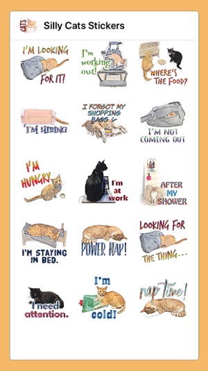 Silly Cats Stickers(圖2)-速報App