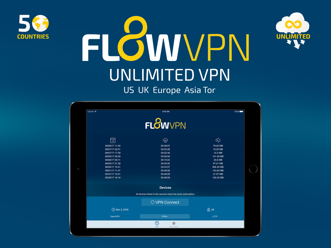 Flow VPN - Global Private VPN - App voor iPhone, iPad en iPod touch