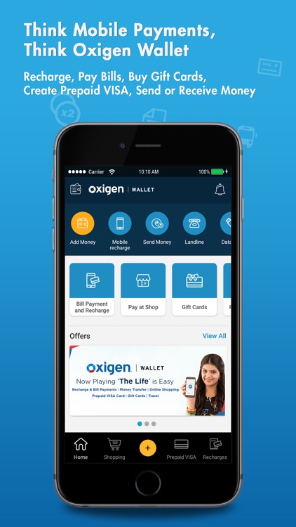 Oxigen wallet-Recharge, Money