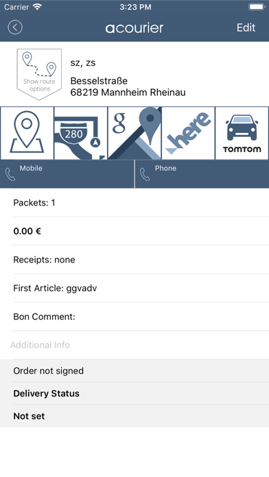 How to cancel & delete aCourier from iphone & ipad 4