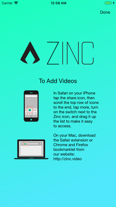 How to cancel & delete Zinc - Video Bookmarks from iphone & ipad 3