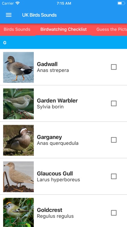 UK Birds and Sounds