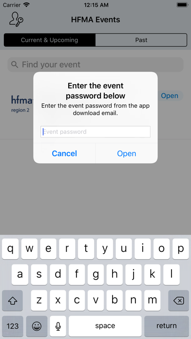 How to cancel & delete HFMA Events from iphone & ipad 2