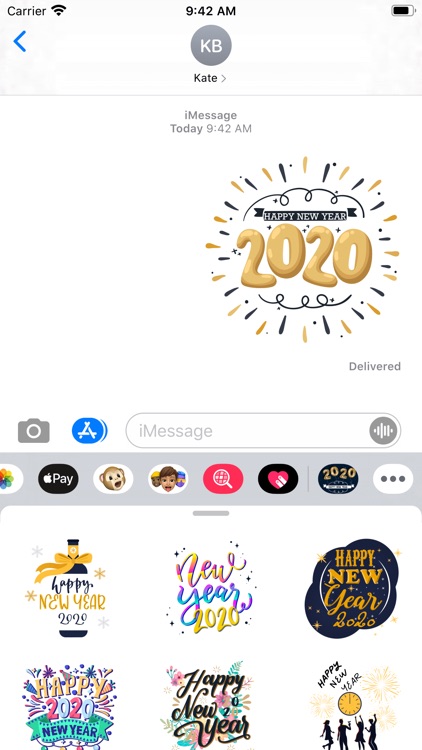 Happy New Year Stickers 2020