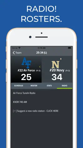 Game screenshot Air Force Football Schedules apk