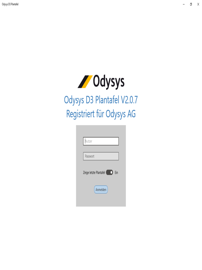 Odysys D3 Plantafel App