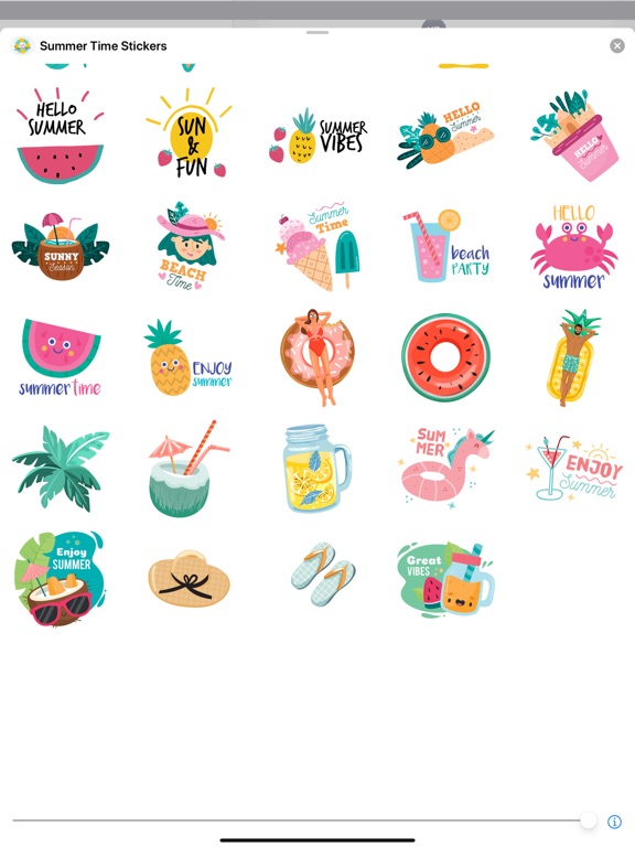 It's Summer Time Stickers screenshot 2