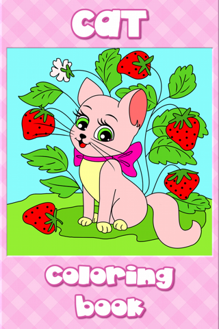 Cat Kitty Kitten Coloring Book - náhled