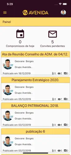 Screenshot 2 Grupo Avenida - Governança iphone