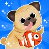 Icon Puppy fishing - Funny pals