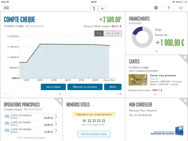 Banque Populaire pro pour iPad