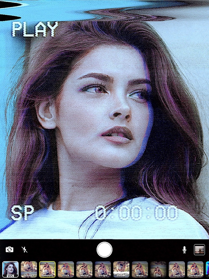 Glitchy Psychedelic Camera VHS