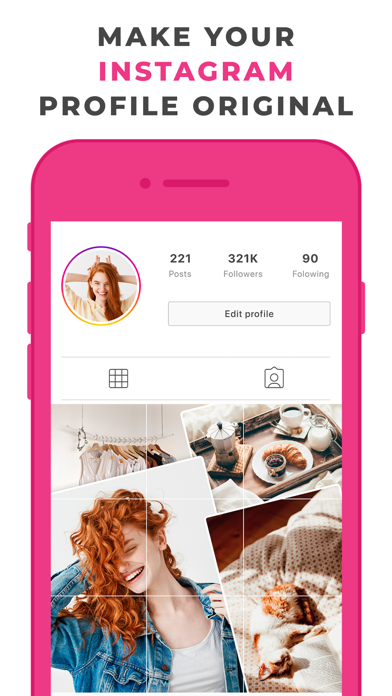 Grid post layout for Instagram - App Details, Features & Pricing [2022 ...