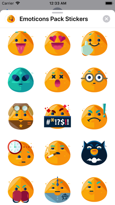 Emoticons Pack Stickers Screenshot 3