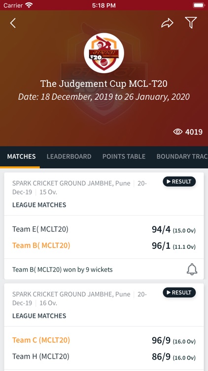 Maratha Cricket League-T20 screenshot-4