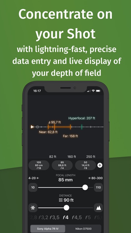 FocusFinder DoF Calculator