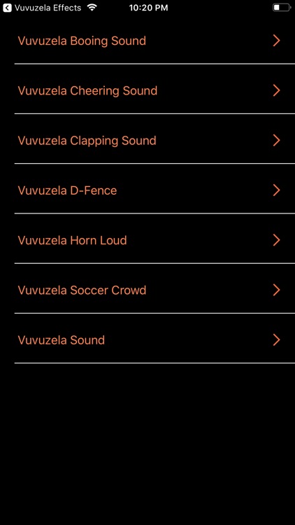 Vuvuzela Effects