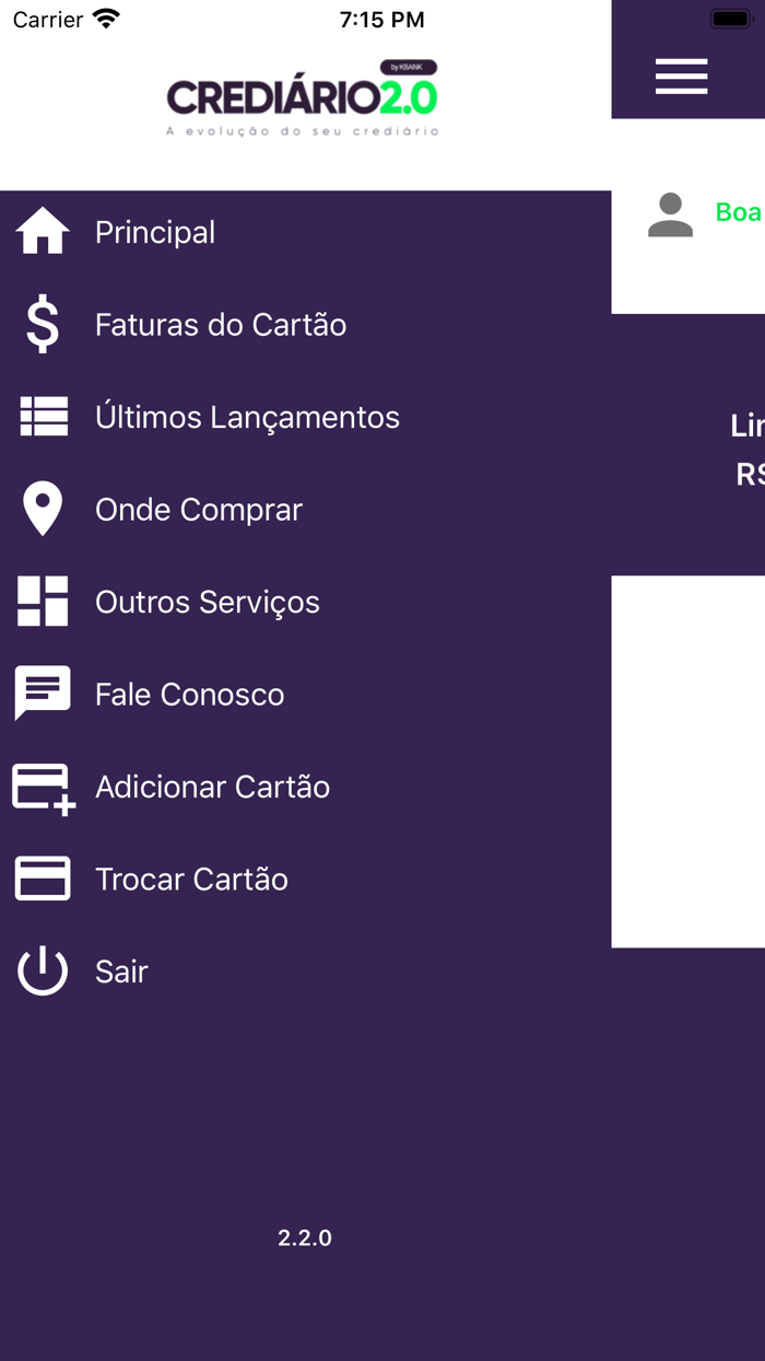 Cartão Crediário 2.0