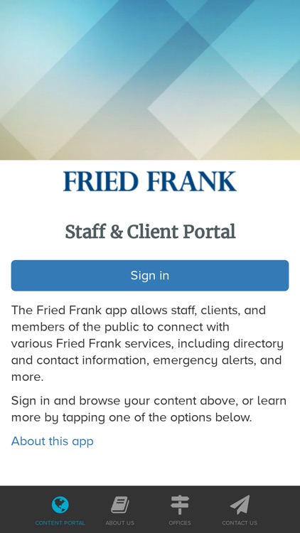 Fried Frank Portal