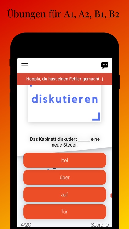 Verben mit Präpositionen B1 screenshot-3