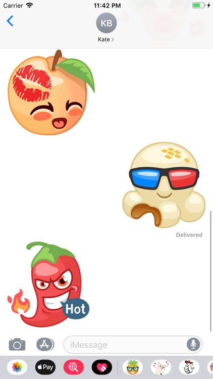 Fruit and Vegetables Stickers screenshot-5