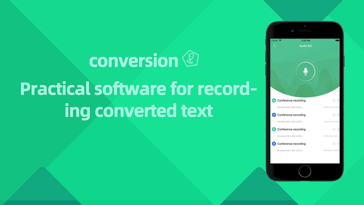 Voice memo-Text conversion