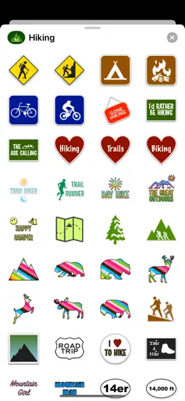 Game screenshot Hiking Emoji Stickers apk