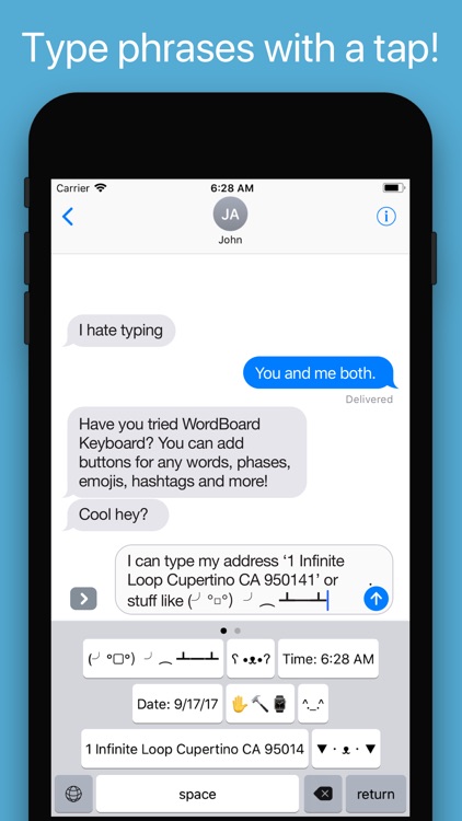WordBoard - Phrase Keyboard screenshot-0