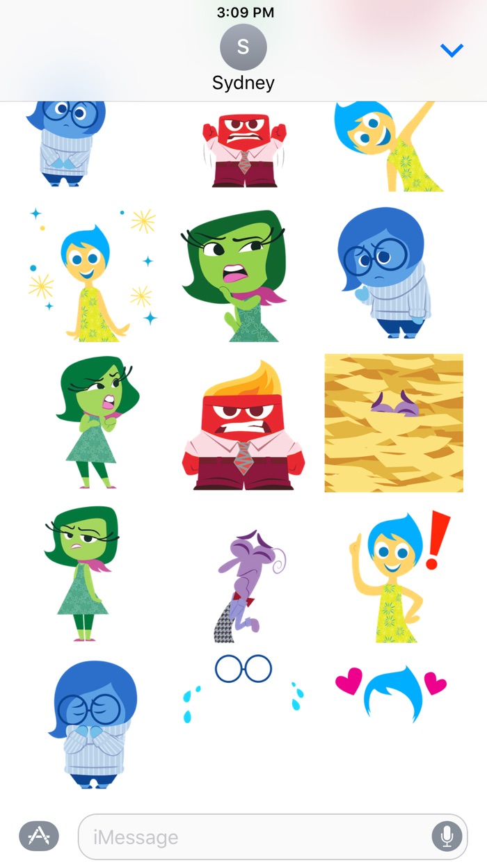 Disney Stickers Inside Out